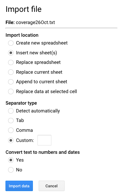 Import Data